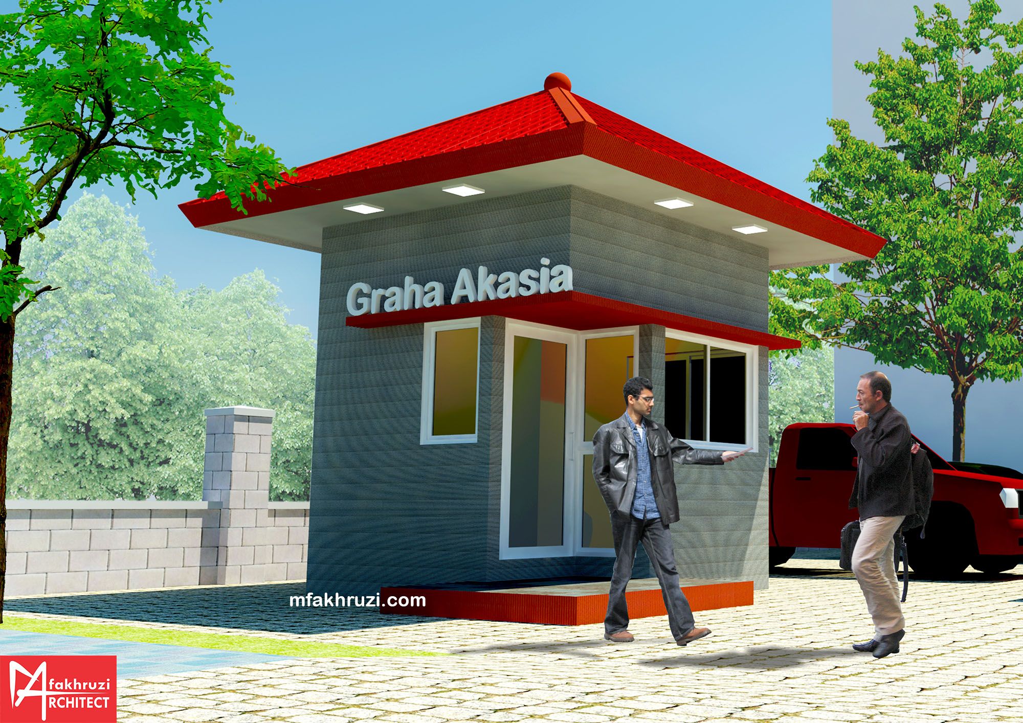 Gambar design pos security (sumber: mfakhruzi.com)