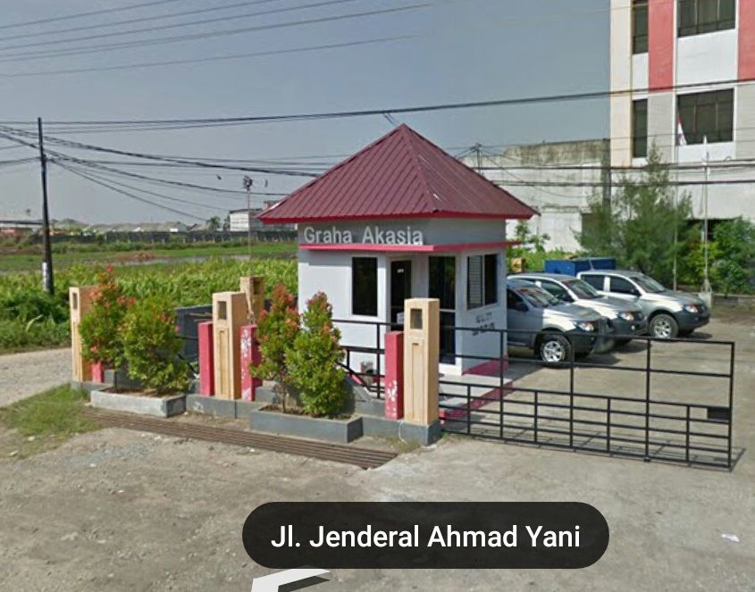 Gambar after design pos security setelah selesai dibangun (sumber: google map)