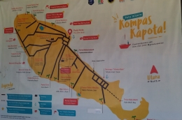 Peta wisata Pulau Kapota, Sumber: Dok. Pribadi