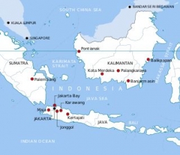 Peta ilustrasi kandidat ibukota baru Indonesia. Sumber gambar dari https://wiki--travel.com