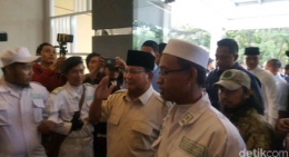 Capres Prabowo hadir di ijtimak ulama ke 3. Sumber : zunita/detikcom