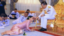 saat pernikahan Raja Thailand (tempo.co)
