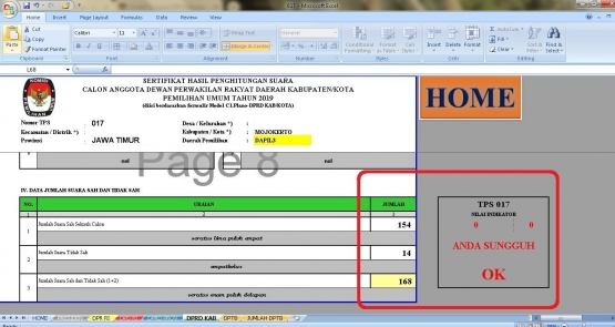 Gb. 9) Capture data situng yg telah valid. (Dok. pribadi)