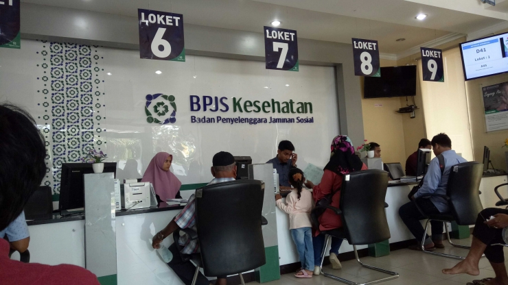 Ilustrasi pelayanan bagian depan Kantor BPJS Kesehatan | dokumentasi pribadi