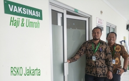 Deskripsi : Vaksinasi Haji dan Umroh di RSKO Jakarta I Sumber Foto : dokpri RSKO Jakarta