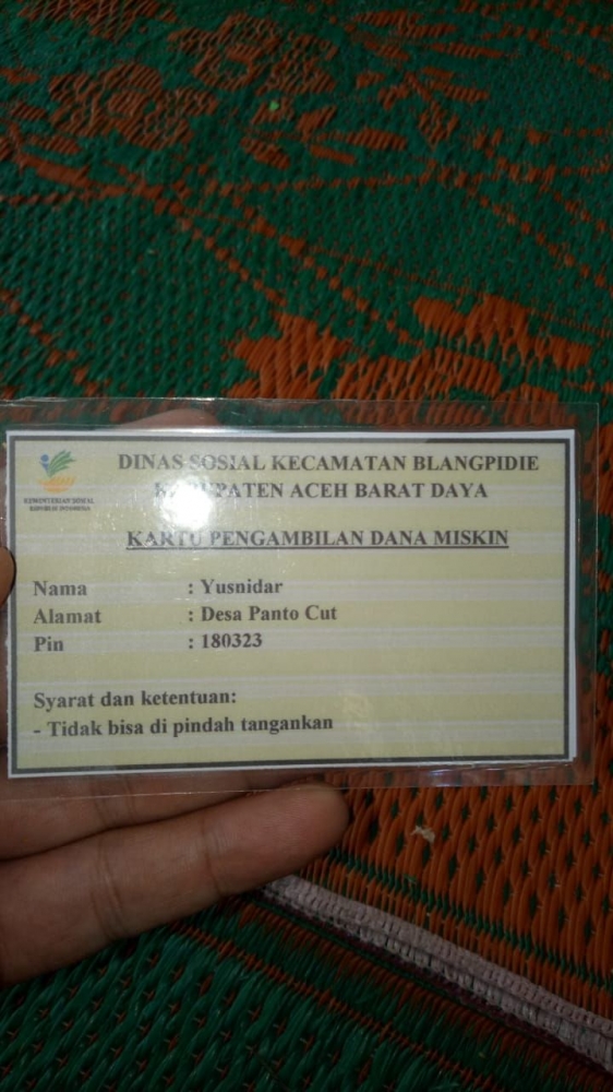 Doc. Hasil temuan Barang Bukti Kartu di desa Panto Cut Kec. Kuala Batee, Abdya (09/05/2019)
