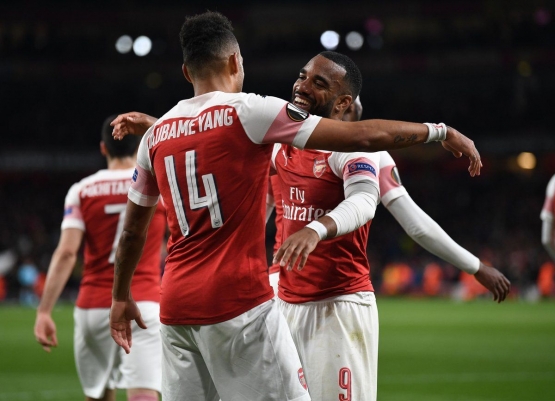 Arsenal berbekal kemenangan 3-1 di semifinal leg pertama/Foto: twitter Europa League