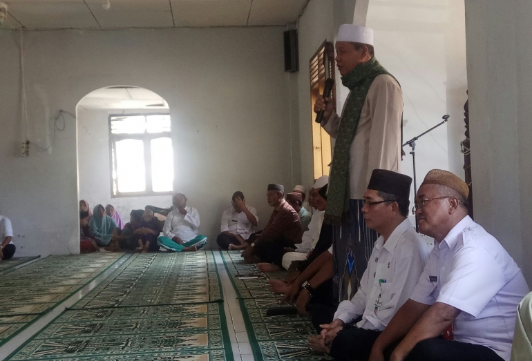 Tausiah disampaikan penceramah dalam safari Ramadan (dokpri)