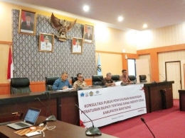 Konsultasi Publik Ranperbup DIDesa dibuka secara resmi Sekda Bantaeng (09/05/19).