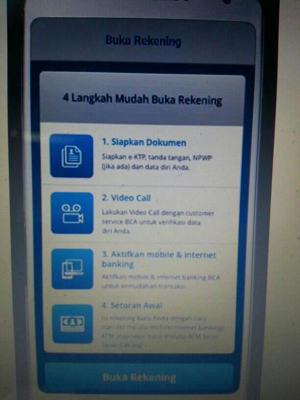 Langkah Membuat Rekening (Dokpri)