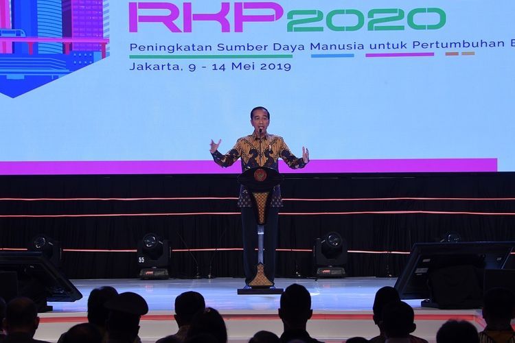 Presiden Jokowi ketika memberikan sambutan pada acara Musrembangnas di Jakarta (sumber:antara foto:wahyu putro a.kompas.com)