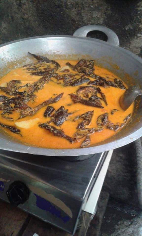 Gambar 2: Lauk Gulai ikan sale dan kentang makanan khas Mandailing
