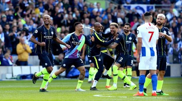 Manchester City menang 4-1 atas Brighton [foto: bbc.com]