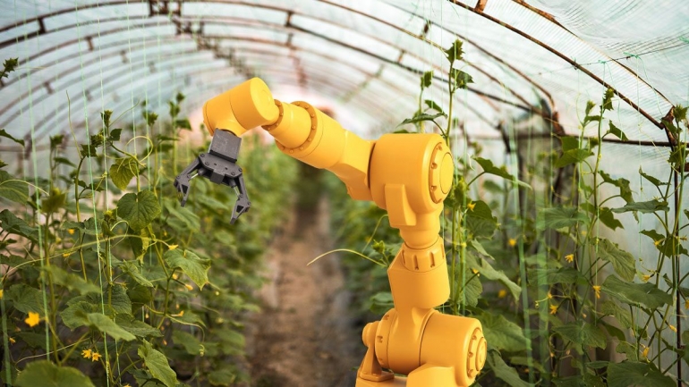 Penggunaan robot pada pertanian, sumber:http://jurnal.inagri.asia 