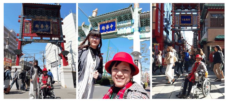    Dokumentasi pribadi | Aku dan Michelle di depan Gerbang2 penanda dari Dewa2 Yokohama Chinatown