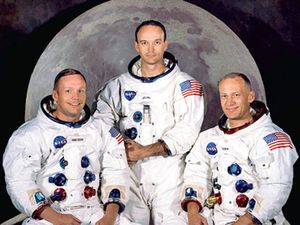 Tiga awak Apollo 11. Sumber: NASA