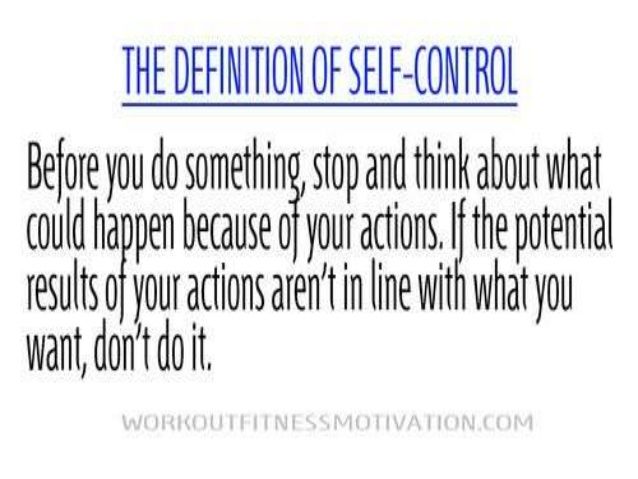 Self Control | workoutfitnessmotivation