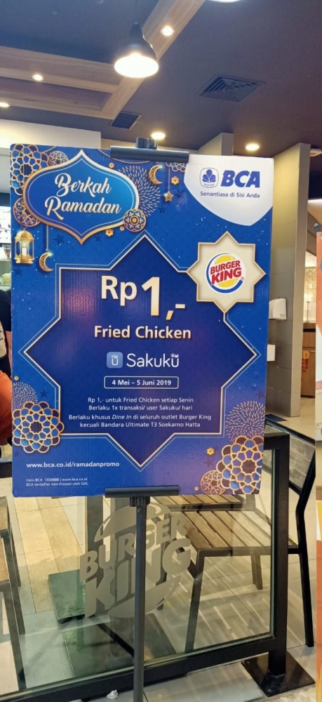 Banyak promo di gerai makanan (dok.pri)