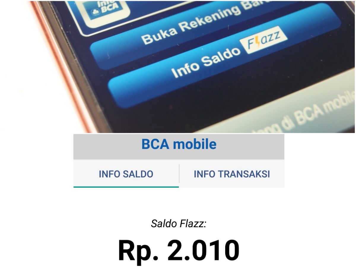 Sisa saldo Flazz BCA saya setelah digunakan untuk belanja pada 14 Mei 2019. Saldo bisa dicek dengan mudah menggunakan aplikasi BCA mobile pada smartphone ber-NFC (dok. pri).