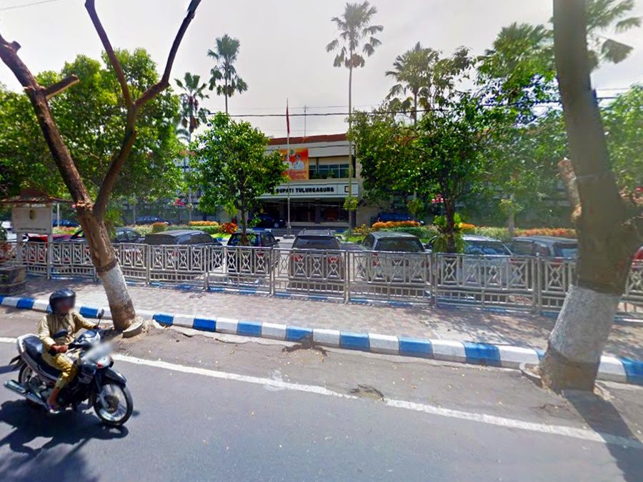 Lokasi Pasar Murah akan mengambil jalan raya di depan Kantor Bupati Tulungagung. (Indoplaces.com)