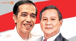 Prabowo dan Jokowi.sumber : liputan6.com