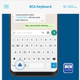BCA keyboard. Sumber BCA