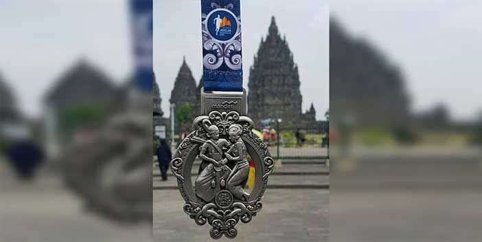 Medali etnik untuk pelari di MJM 2019. Dok. https://biz.kompas.com