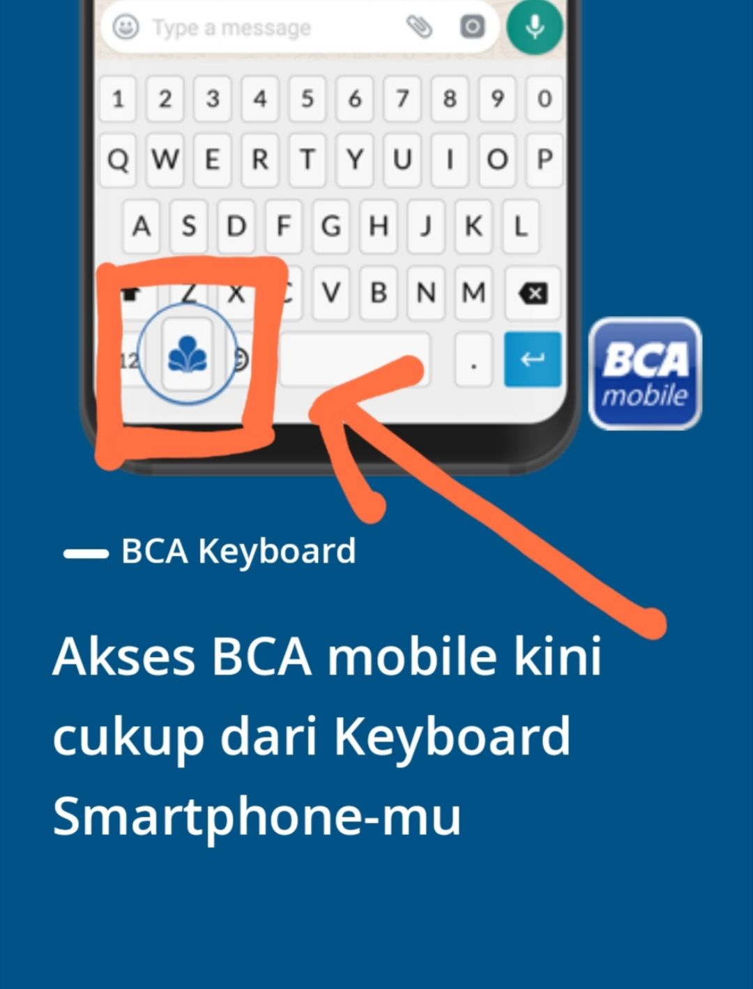 Ilustrasi: BCA Keyboard m-BCA. Sumber: BCAediting