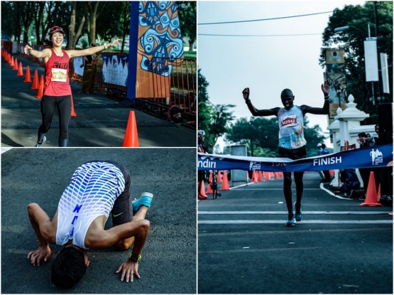 Mencapai garis finish selalu membanggakan, tapi Mandiri Jogja Marathon memberikan lebih dari sekadar itu (foto: mandirimarathon.com).