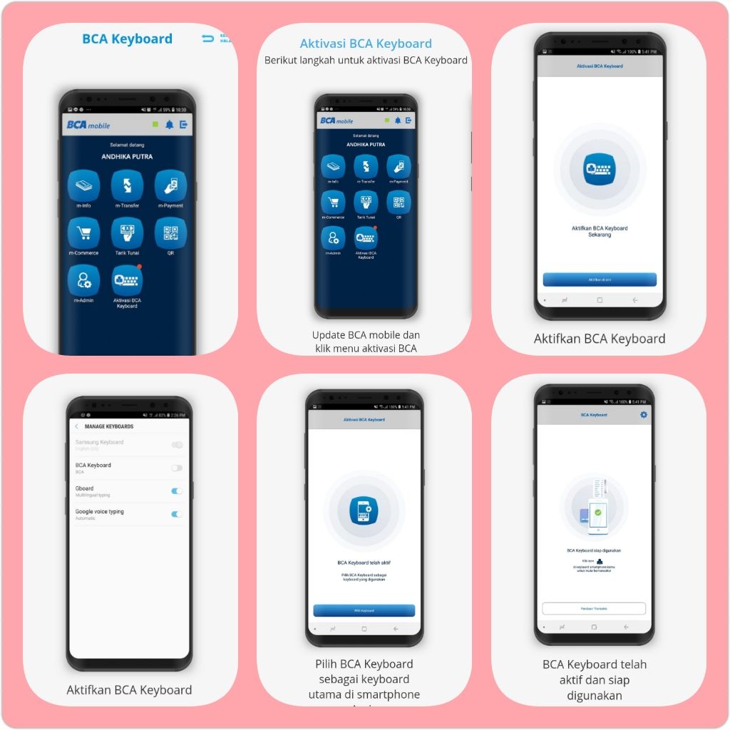 Cara Aktivasi BCA keyboard. Sumber website resmi BCA. Edit photo screenshot by Ari