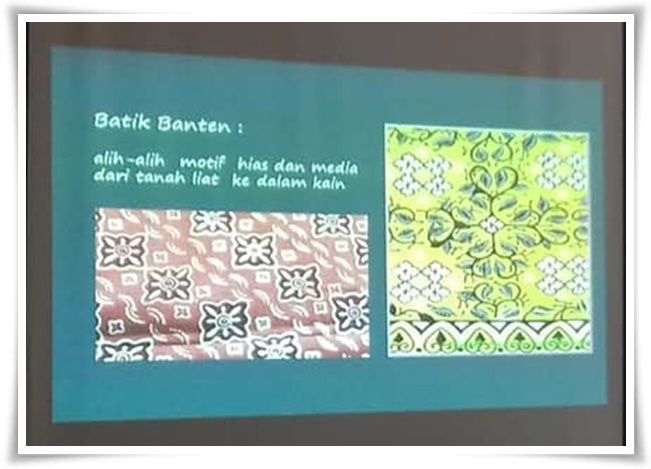 Motif pada tembikar menjadi inspirasi motif batik Banten (Dokpri)