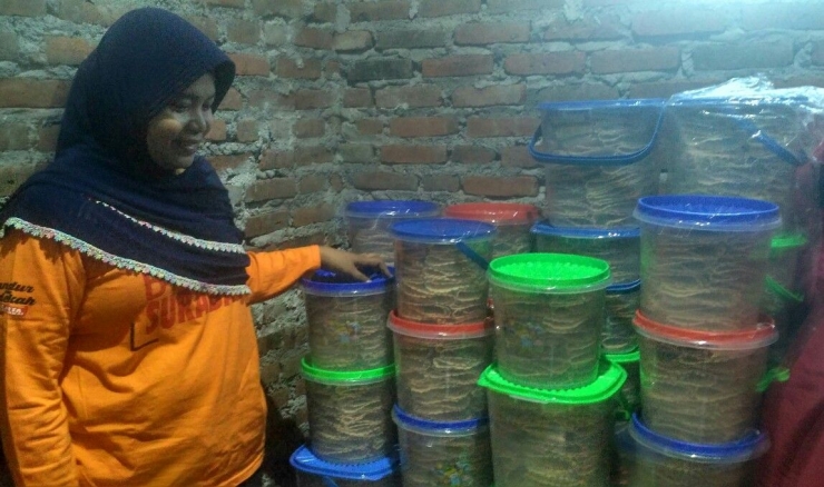 Sariyati, pelaku usaha rumahan opak gambir/Foto Pribadi