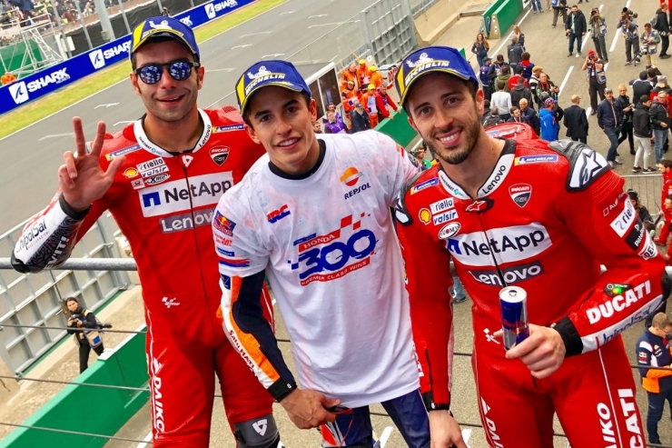 Podium Le Mans 2019 (dok.motogp.com)