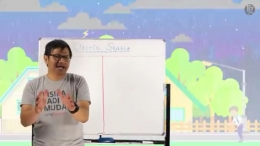 Tangkapan layar pada Salah satu contoh video pembelajaran di Ruangbelajar for Android