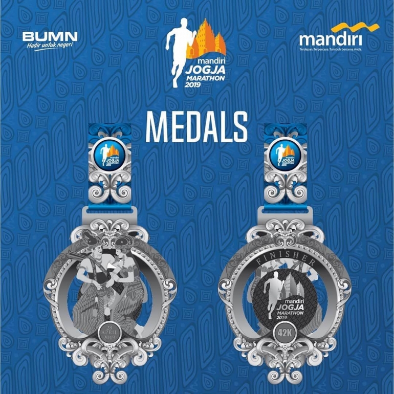 Finisher Medals (Instagram @mandiri_jogmar)