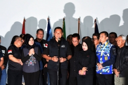 AHY menyampaikan pidato kekalahan di Pilgub DKI Jakarta 2017 (beritatagar)