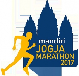 Mandiri Jogja Marathon mulai diselenggarakan pertama kali pada tahun 2017. Ini adalah gambar logo event pada saat itu. Sumber gambar: ayolari.in/lomba/mandiri-jogja-marathon-2017