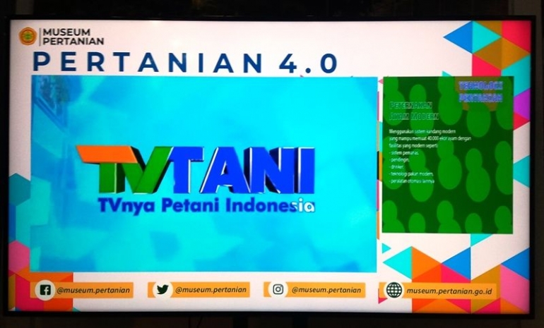Media TV dapat berperan penting dalam menyebarluaskan pemanfaatan Smart Farming di Indonesia (Dokumen Pribadi/Lokasi: Museum Pertanian Bogor)
