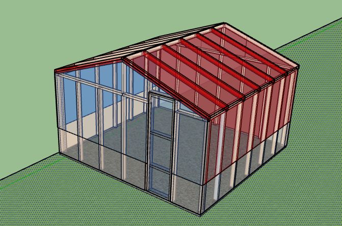 Gambar rancangan Red-Smart greenhouse