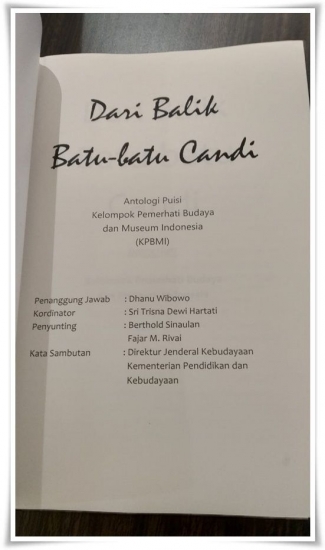 Diharapkan Dengan Puisi Generasi Muda Cinta Kepurbakalaan Halaman All Kompasiana Com