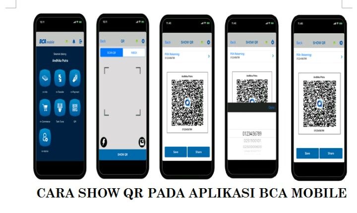 Cara Show QR pada BCA Mobile (Sumber: bca.co.id)