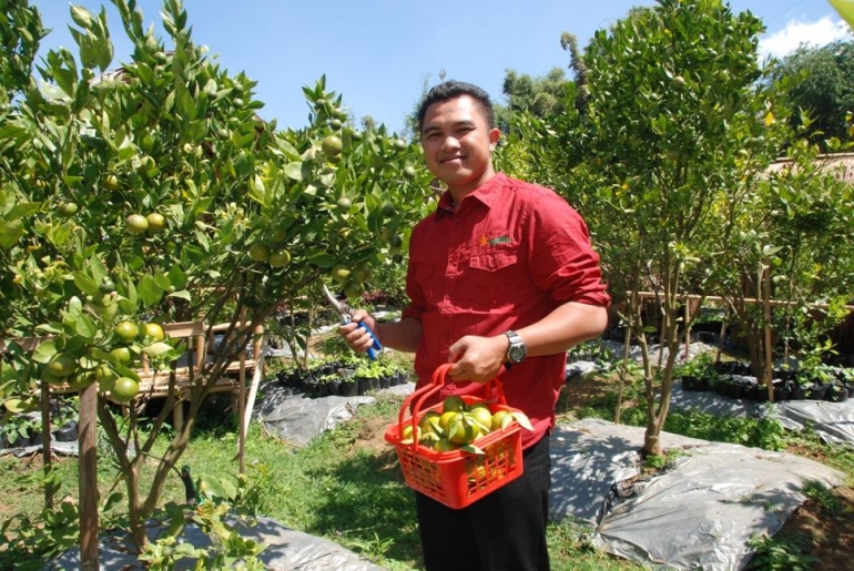 Rizal Fahreza, lulus kuliah langsung jadi petani/dokpri.