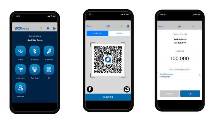 Cara transfer dengan menggunakan aplikasi BCA Mobile. (Sumber Gambar: bca.co.id)