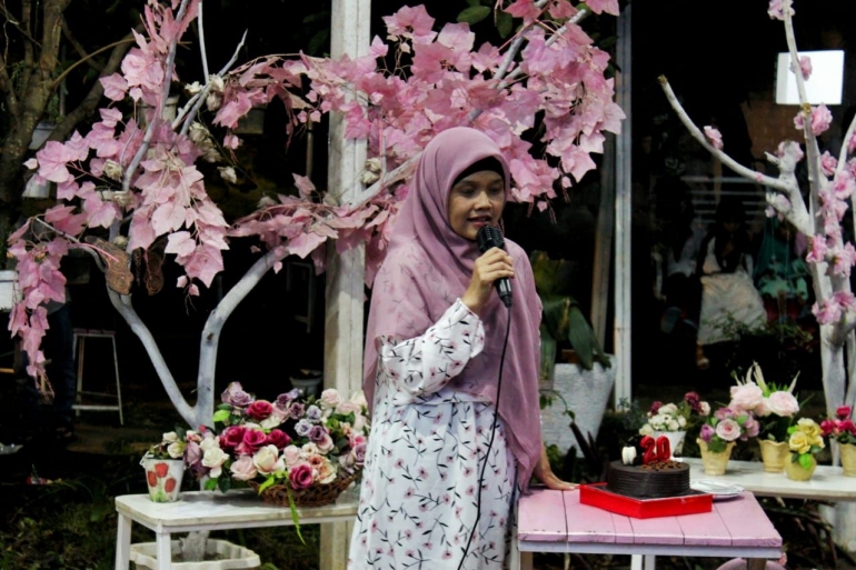 Dok.pers/Sambutan dari Pamong unit Perskom teh Siti Noor Wahdatussa'dah