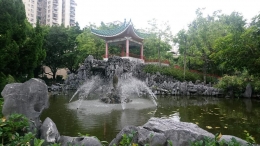 Chinese Style Garden, di air kolam ini terdapat banyak kura- kura | Dokumentasi Pribadi