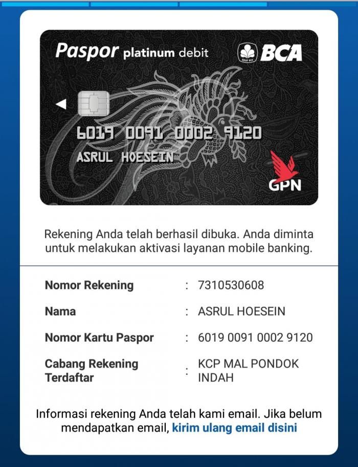 Ilustrasi: Membuka rekening baru BCA Mobile Banking dibikin simpel melalui onlin (11/05/19). Sumber: tangkapan layar pada app