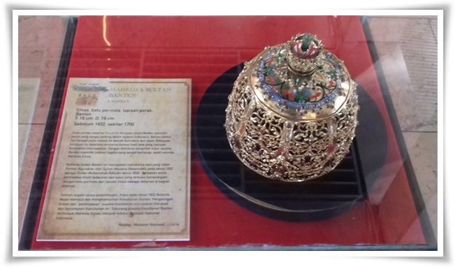 Mahkota Sultan Banten koleksi Museum Nasional (Dokpri)