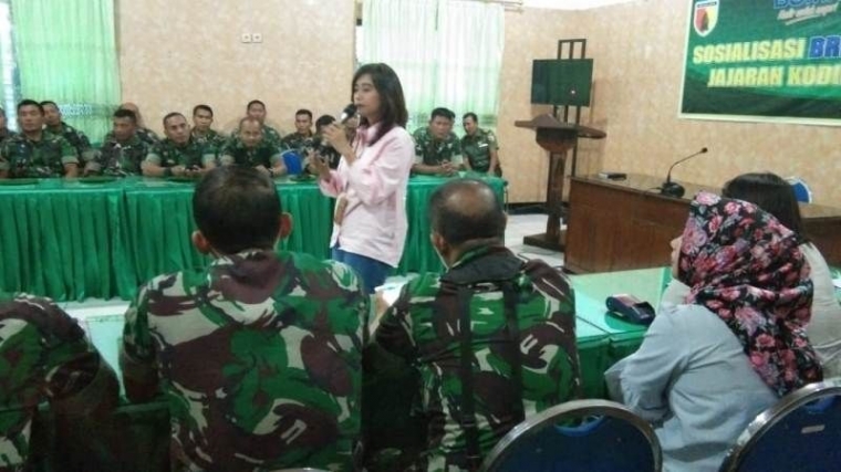 Suasana Sosialisasi Di Makodim 0815 (Pendim 0815/Mjk)