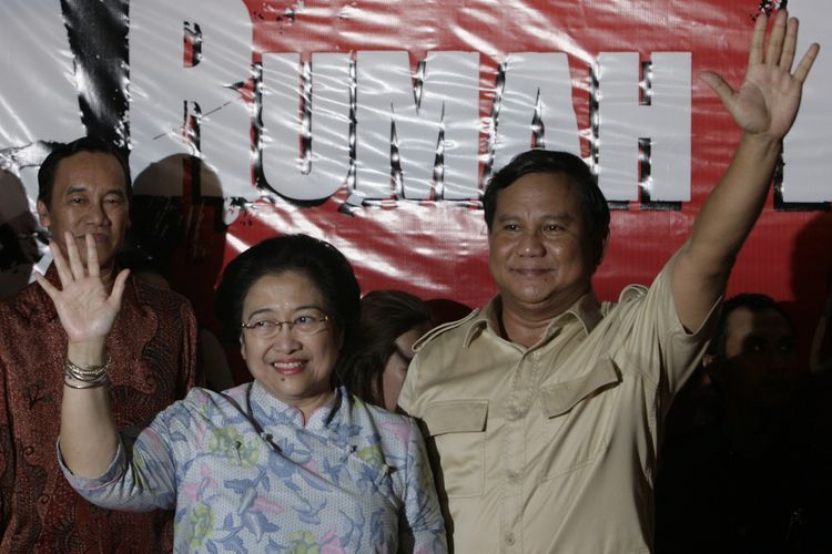 Megawati dan Prabowo di Pilpres 2009 // foto: Kompas.com