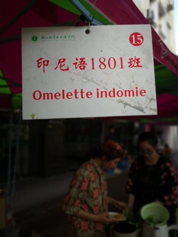Stand Omelet Indomie - dokpri